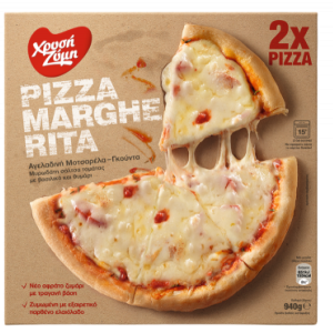 Pizza Margherita 2x470gr με HOT Pockee cashback 2,80 €