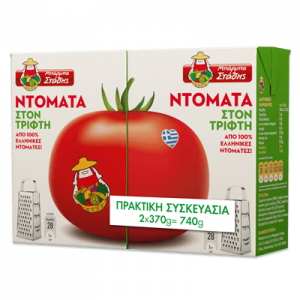 Ντομάτα στον τρίφτη ΜΠΑΡΜΠΑ ΣΤΑΘΗΣ 2x370gr - CASHBACK 2x 0,40 €