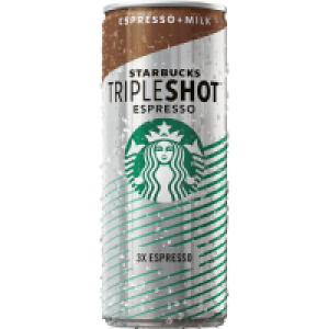 Ρόφημα STARBUCKS tripleshot espresso γάλα 300ml - Pockee cashback 2x 0,80€ (για αγορά 2 ροφημάτων)